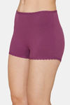 Zivame Medium Rise Full Coverage Boyshorts - Purple Passion — thumbnail 3